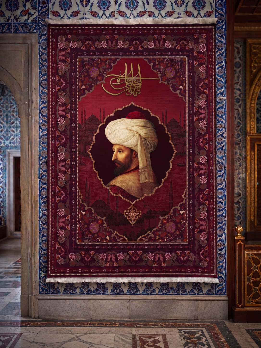 Fatih Sultan Mehmet Duvar Halısı