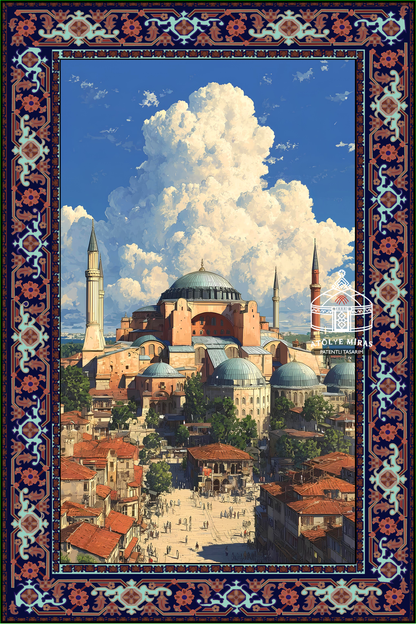 Ayasofya Camii Figürlü Etnik Duvar Halısı
