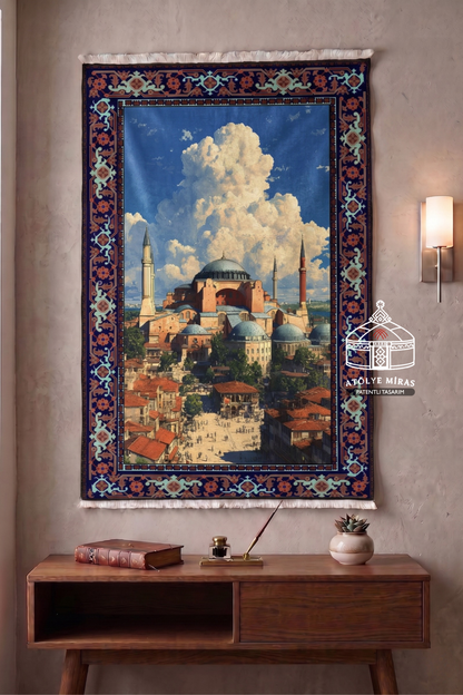 Ayasofya Camii Figürlü Etnik Duvar Halısı